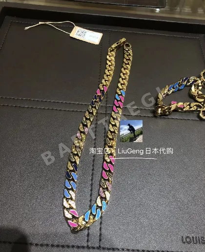 루이비통 체인 링크스 패치 목걸이 64155
