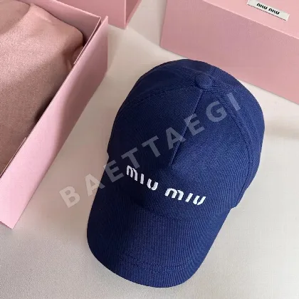미우미우 코튼 트윌 베이스볼캡 80868