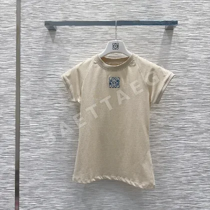 로에베 여성 레귤러 핏 반팔 티셔츠 70195