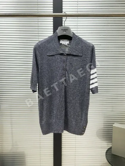 톰브라운 남성 울 니트 반팔 폴로셔츠 142886