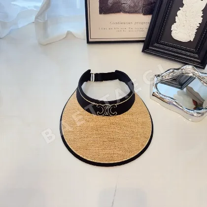 셀린느 라피아 선바이저 모자 84075