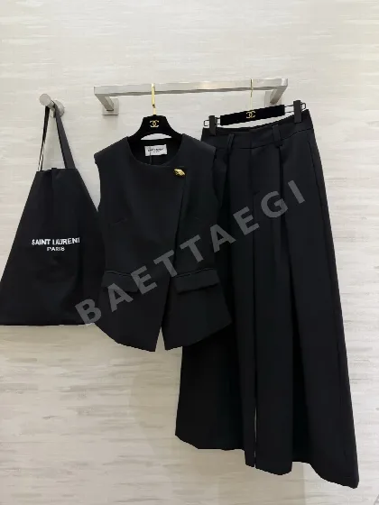 생로랑 여성 린넨 베스트 세트 103399