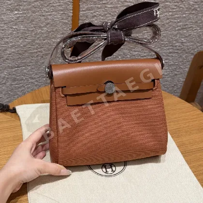에르메스 미니 하바 캔버스 가방 144844
