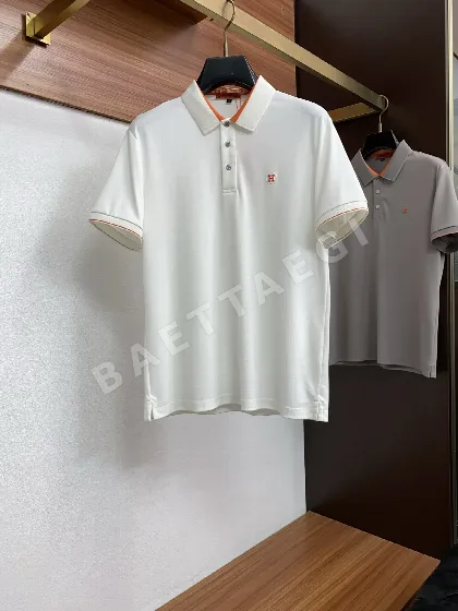 에르메스 실크 터치 반팔 폴로셔츠 146728