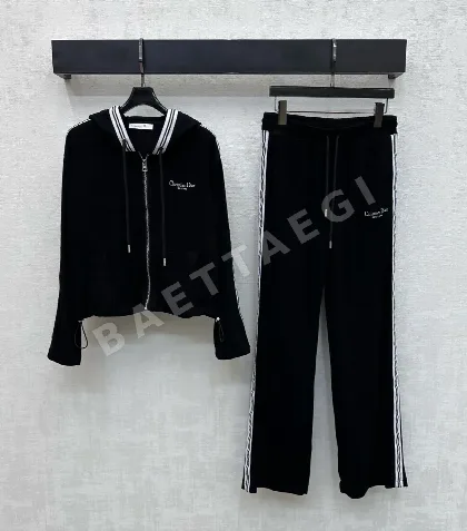 디올 후드 집업 재킷 팬츠 세트 54235