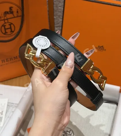 에르메스 H브랜드 체인 소가죽 벨트 176751