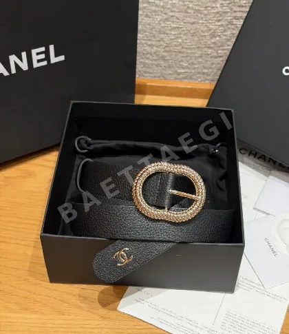 샤넬 가죽 벨트 58724