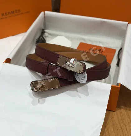 에르메스 팔라듐 켈리 가죽 벨트 177681