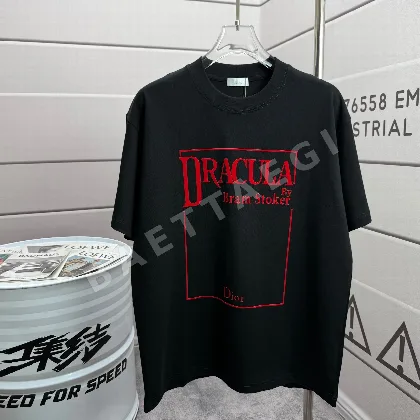 디올 더블 얀 코튼 반팔 티셔츠 47502