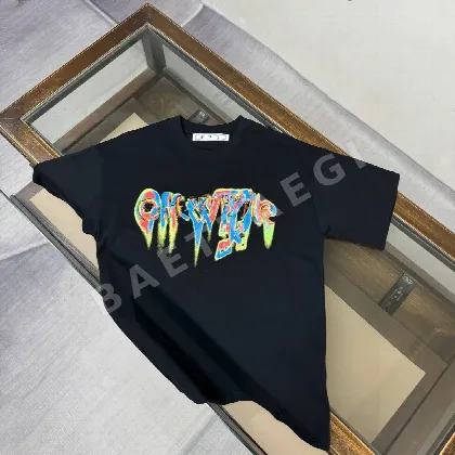 오프화이트 남성 반팔 티셔츠 87204