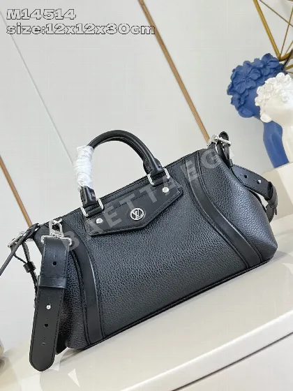 루이비통 블랙 그레인 램스킨 스몰 핸드백 M14514