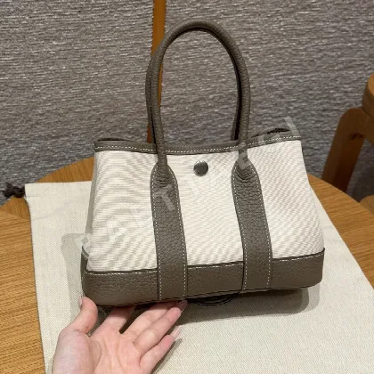 에르메스 가든파티 미니 캔버스 가방 144326