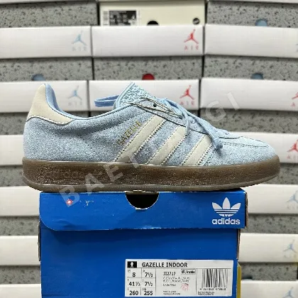 아디다스 [GOD] 가젤 인도어 JI2717 200824 Adidas Gazelle Indoor Clear Sky Off White