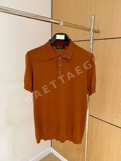 로로피아나 남성 린넨 혼방 반팔 티셔츠 114511