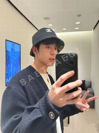 샤넬 더블 C 자수 버킷 햇 모자 185535
