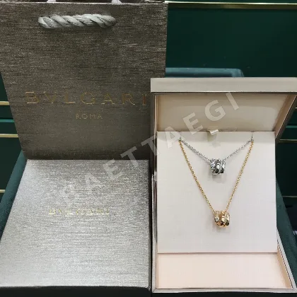 불가리 셀페르티 바이퍼 더블 서클 다이아몬드 목걸이 64344