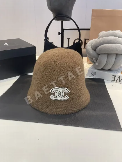 샤넬 울 버킷 햇 모자 82755