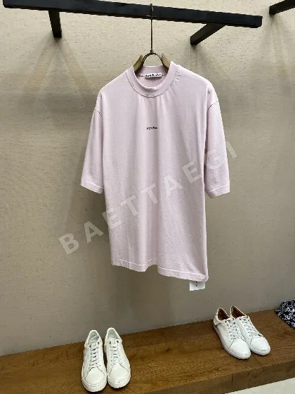 아크네스튜디오 남성 로고 프린트 반팔 티셔츠 85917