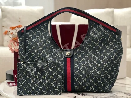 구찌 지리오 라지 GG 데님 토트백 853971 133516