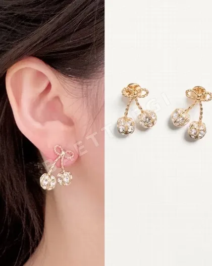 발렌티노 체리 모티브 에나멜 귀걸이 63695