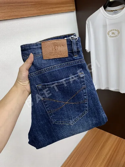 브루넬로쿠치넬리 슬림 스트레이트 레그 남성 바지