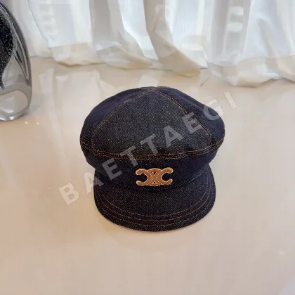 셀린느 생 데님 베레모 모자 83638