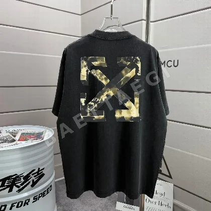 오프화이트 남여공용 반팔 SS 49586