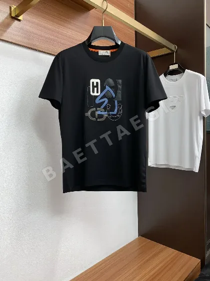 에르메스 남성 코튼 반팔 티셔츠 49495