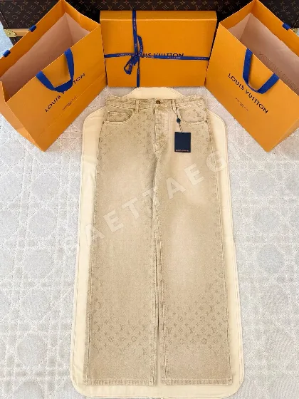 루이비통 모노그램 와이드 데님 바지 142679