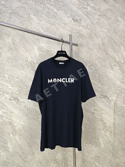 몽클레르 남성 로고 프린트 반팔 티셔츠 158088