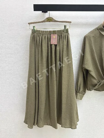 로로피아나 오버사이즈 셔츠 플리츠 바지