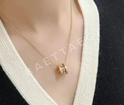 불가리 다이아몬드 장식 스프링 목걸이 64835