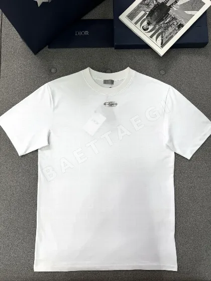 디올 루즈핏 코튼 반팔 티셔츠 46492