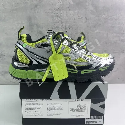 오프화이트 비 라이트 백 202386 Off White Be Right Back Silver Green Fluo