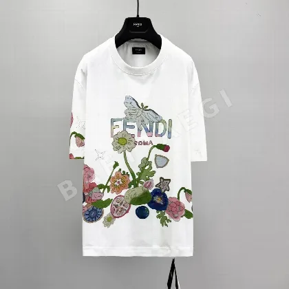 펜디 다카노 아야 콜라보 반팔 면 티셔츠 49806