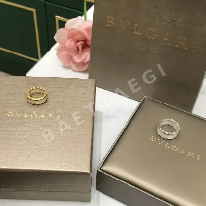 불가리 골드 실버 반지 64693