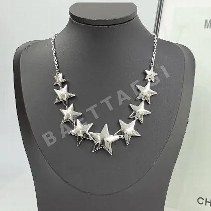 샤넬 스타 실버 목걸이 68815