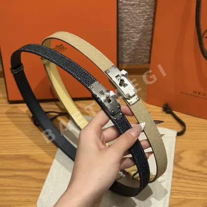 에르메스 H캔버스 켈리 버클 캔버스 벨트 176493