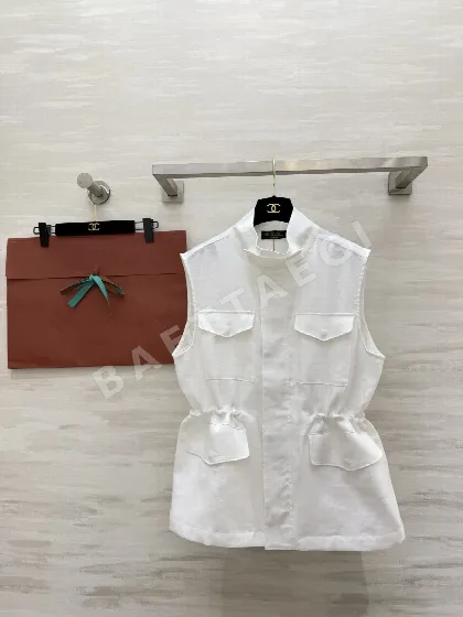 로로피아나 린넨 멀티포켓 여성 베스트 132265