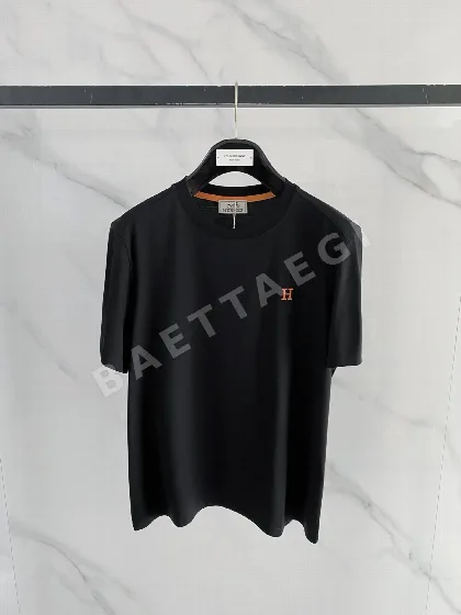 에르메스 크루넥 코튼 남성 반팔 티셔츠 49451