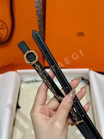 에르메스 팔라듐 도금 메탈 체인 잠금 벨트 175195