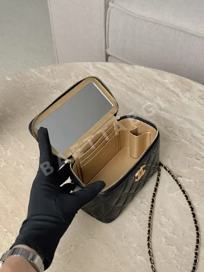 샤넬 25S 더블 골드 볼 박스 가방 블랙 25S