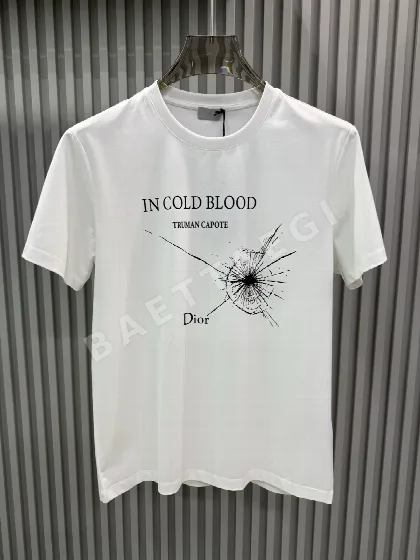 디올 냉혈 문양 남성 반팔 티셔츠 148687