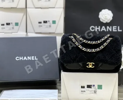샤넬 24K 테디베어 대형 블랙 가방 AS5149