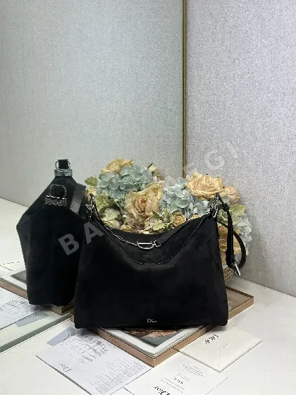 디올 라지 호보 스웨이드 가죽 가방 196720