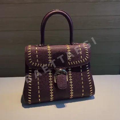 델보 브릴리언트 가죽 위빙 숄더백 189835