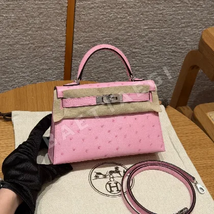 에르메스 미니 켈리 타조가죽 가방 164225