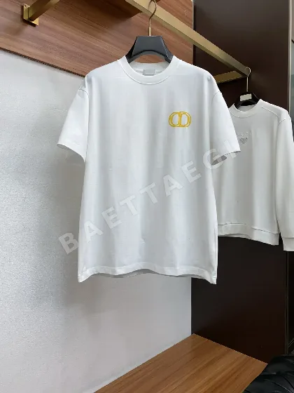 디올 크루넥 코튼 반팔 티셔츠 47354