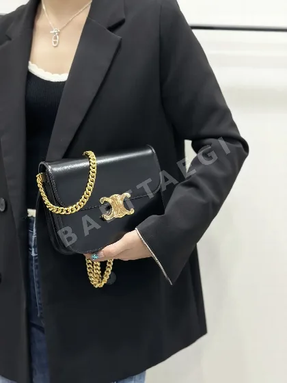 셀린느 개선문 블랙 골드 가방 86429