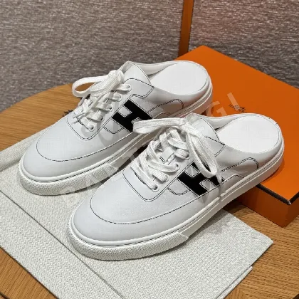 에르메스 샌들 남성 화이트 카프스킨 189207
